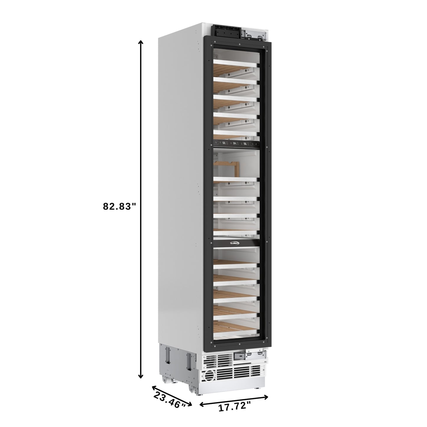 KoolMore Reserve 18 in. Panel Ready 68-Bottle Column Wine Cooler Refrigerator (KM-PRC-W18)