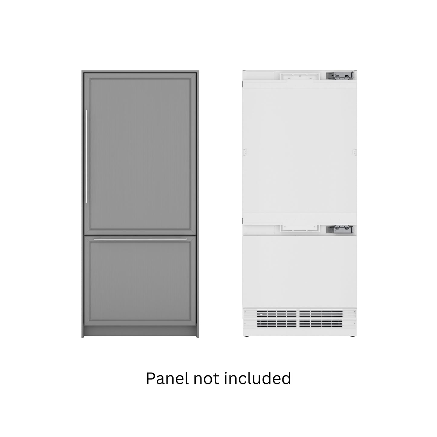 KoolMore Reserve 36 in. Panel Ready Refrigerator and Freezer with Ice maker and Water dispenser, Frost Free, 19.7 Cu. Ft. (KM-RER36-SWPR)