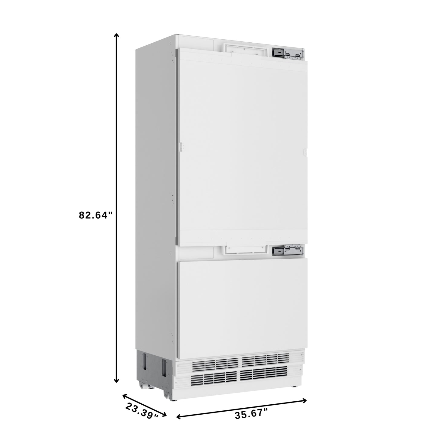 KoolMore Reserve 36 in. Panel Ready Refrigerator and Freezer with Ice maker and Water dispenser, Frost Free, 19.7 Cu. Ft. (KM-RER36-SWPR)