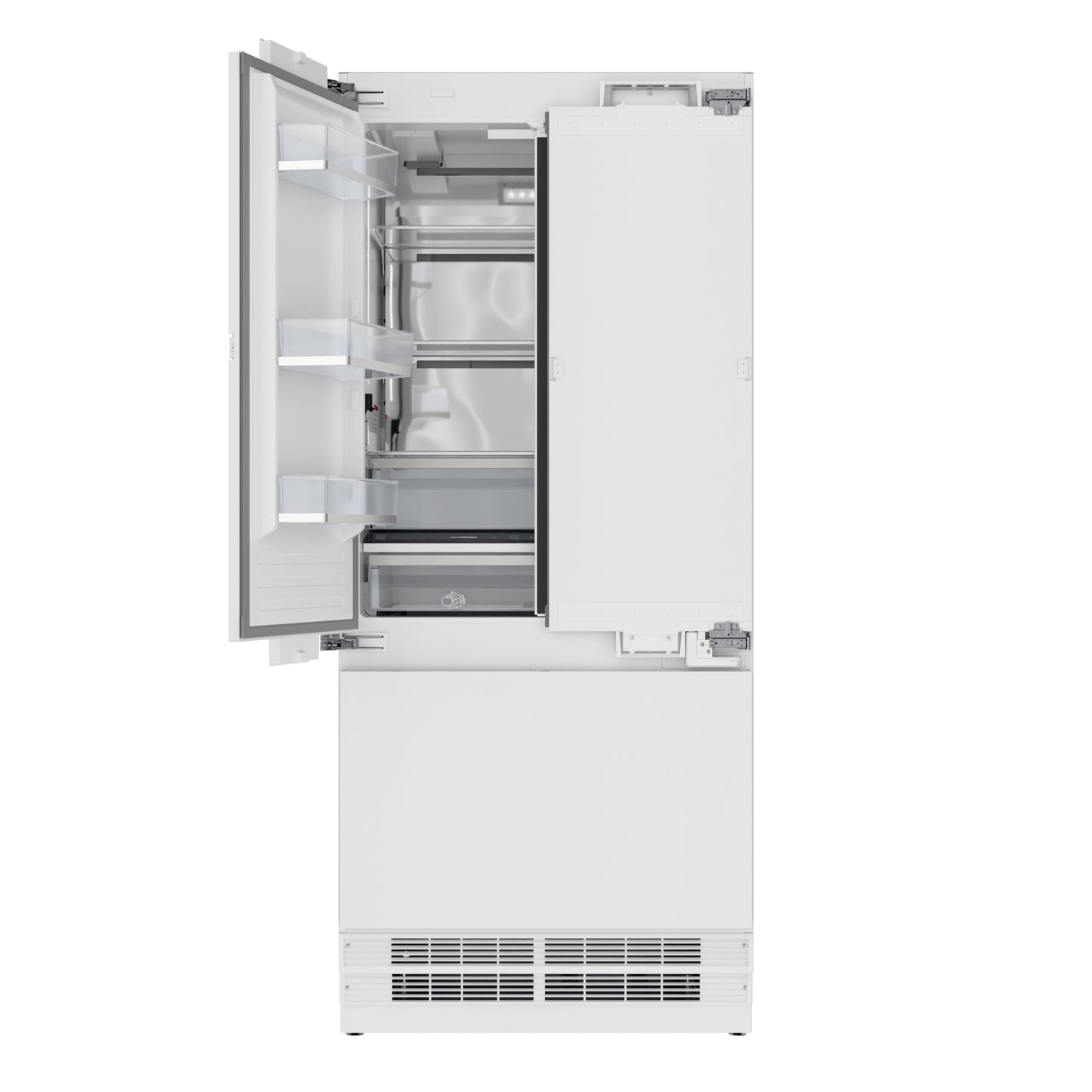 KoolMore Reserve 36 In. Panel Ready French Door Refrigerator with Ice Maker and Water Dispenser, Frost Free, 19.6 Cu. Ft. (KM-RER36-FDPR)