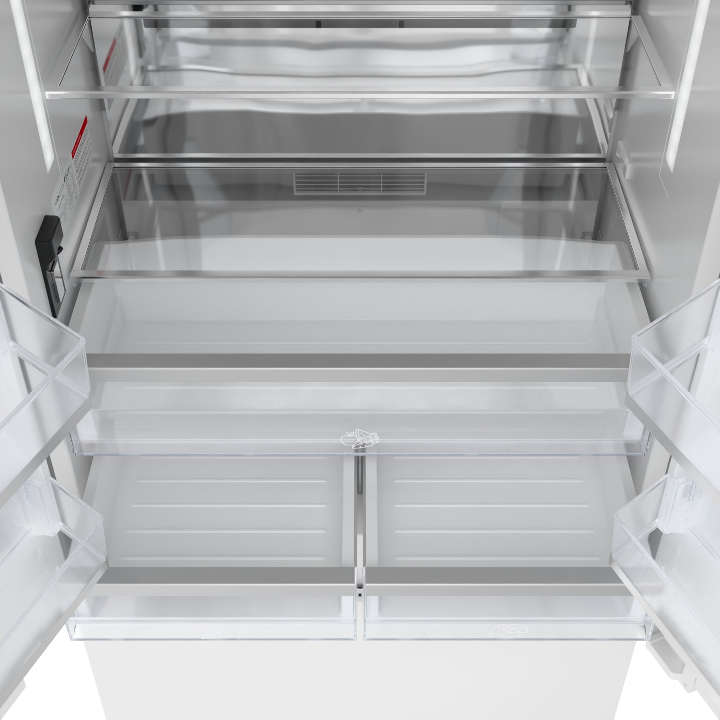 KoolMore Reserve 36 In. Panel Ready French Door Refrigerator with Ice Maker and Water Dispenser, Frost Free, 19.6 Cu. Ft. (KM-RER36-FDPR)