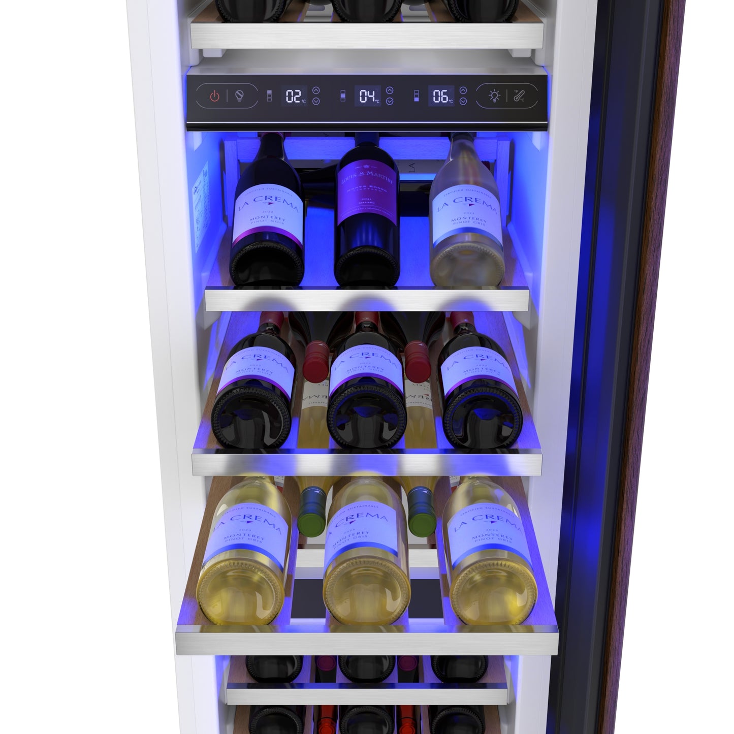 KoolMore Reserve 18 in. Panel Ready 68-Bottle Column Wine Cooler Refrigerator (KM-PRC-W18)