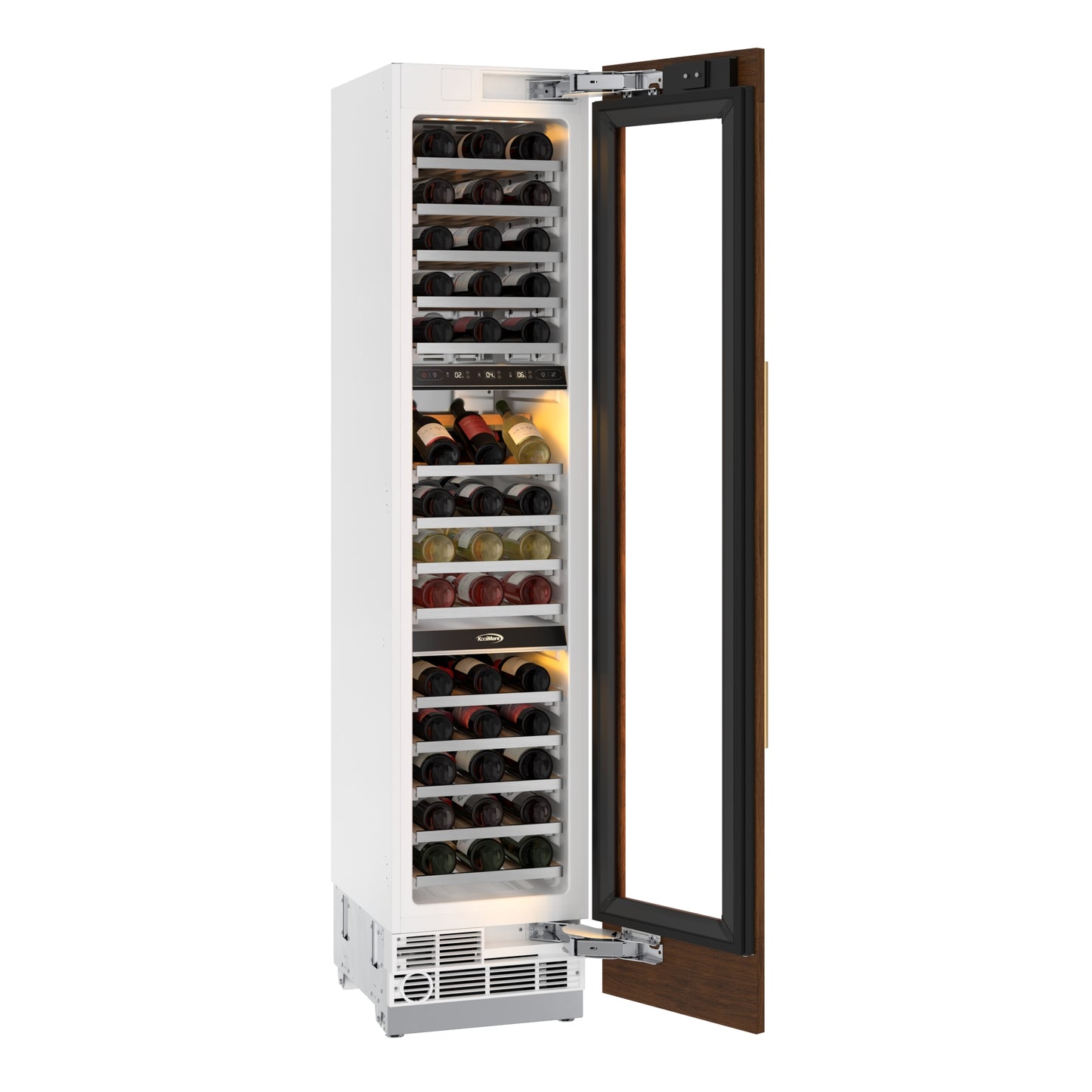 KoolMore Reserve 18 in. Panel Ready 68-Bottle Column Wine Cooler Refrigerator (KM-PRC-W18)