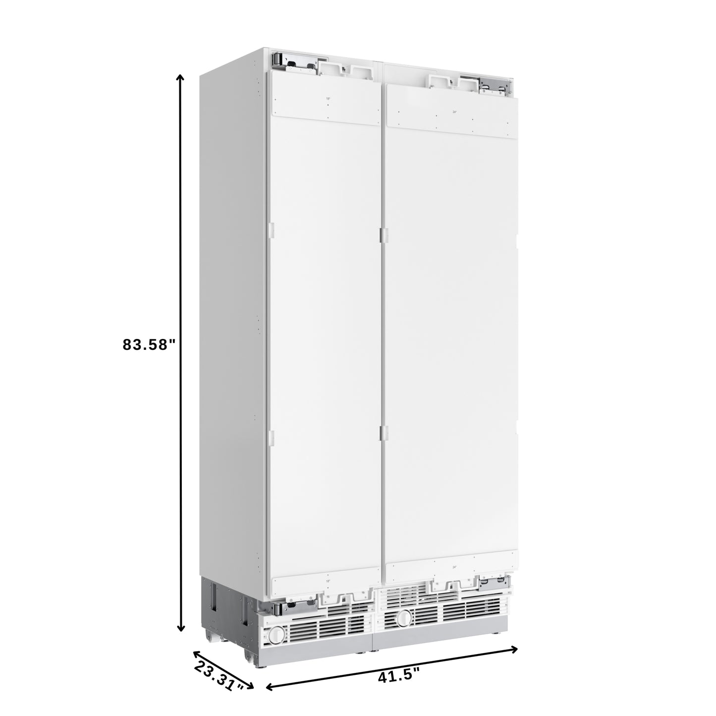 KoolMore Reserve Panel Ready Column 24 in. Refrigerator and 18 in. Freezer Combo, with Water and Ice Dispenser (KM-PRC-R24F18)