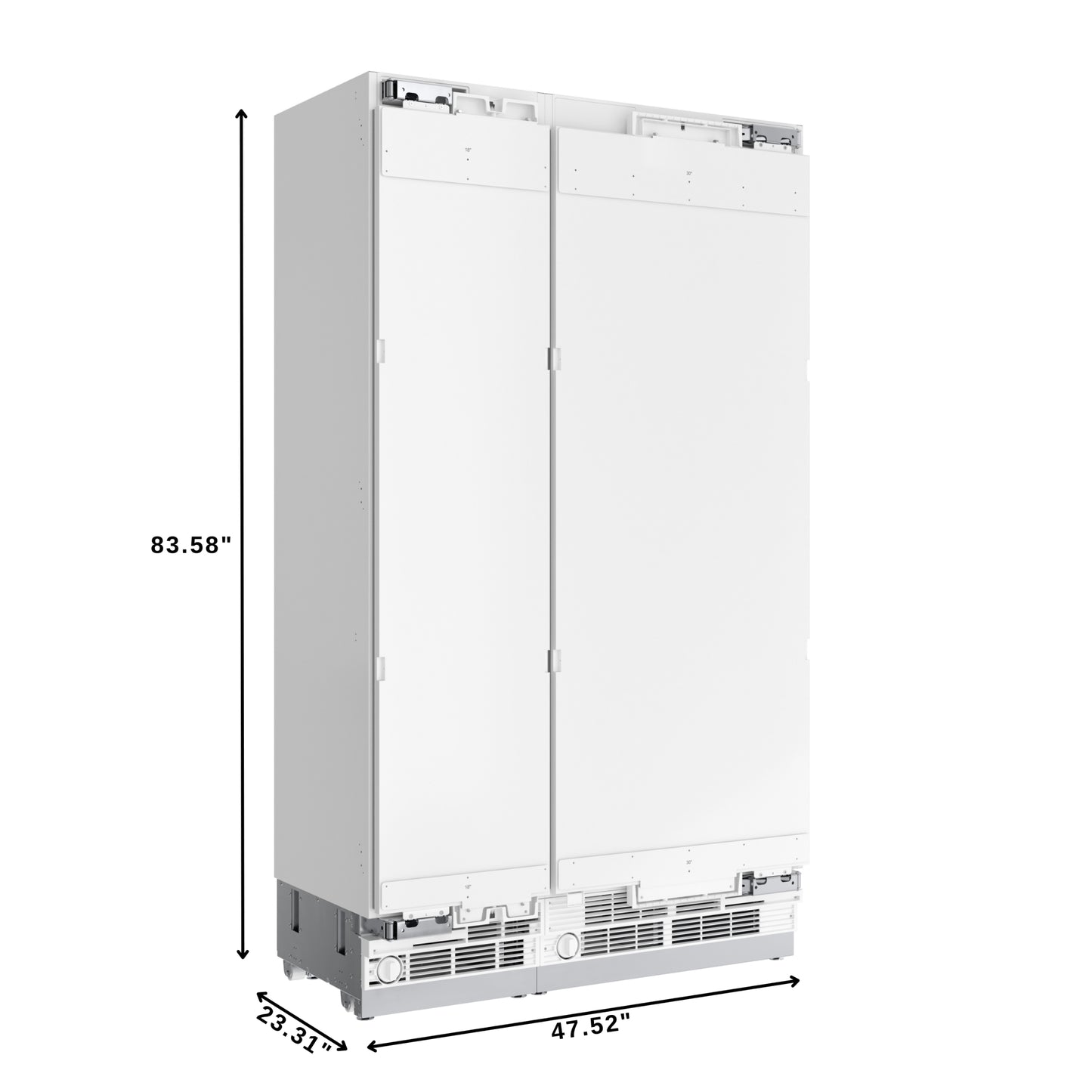 KoolMore Reserve Panel Ready Column 30 in. Refrigerator and 18 in. Freezer Combo with Ice and Water Dispenser (KM-PRC-R30F18)