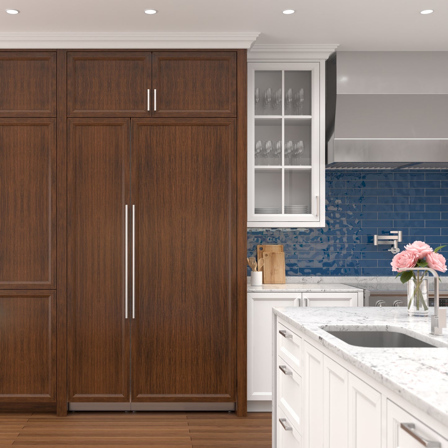 KoolMore Reserve Panel Ready Column 30 in. Refrigerator and 18 in. Freezer Combo with Ice and Water Dispenser (KM-PRC-R30F18)