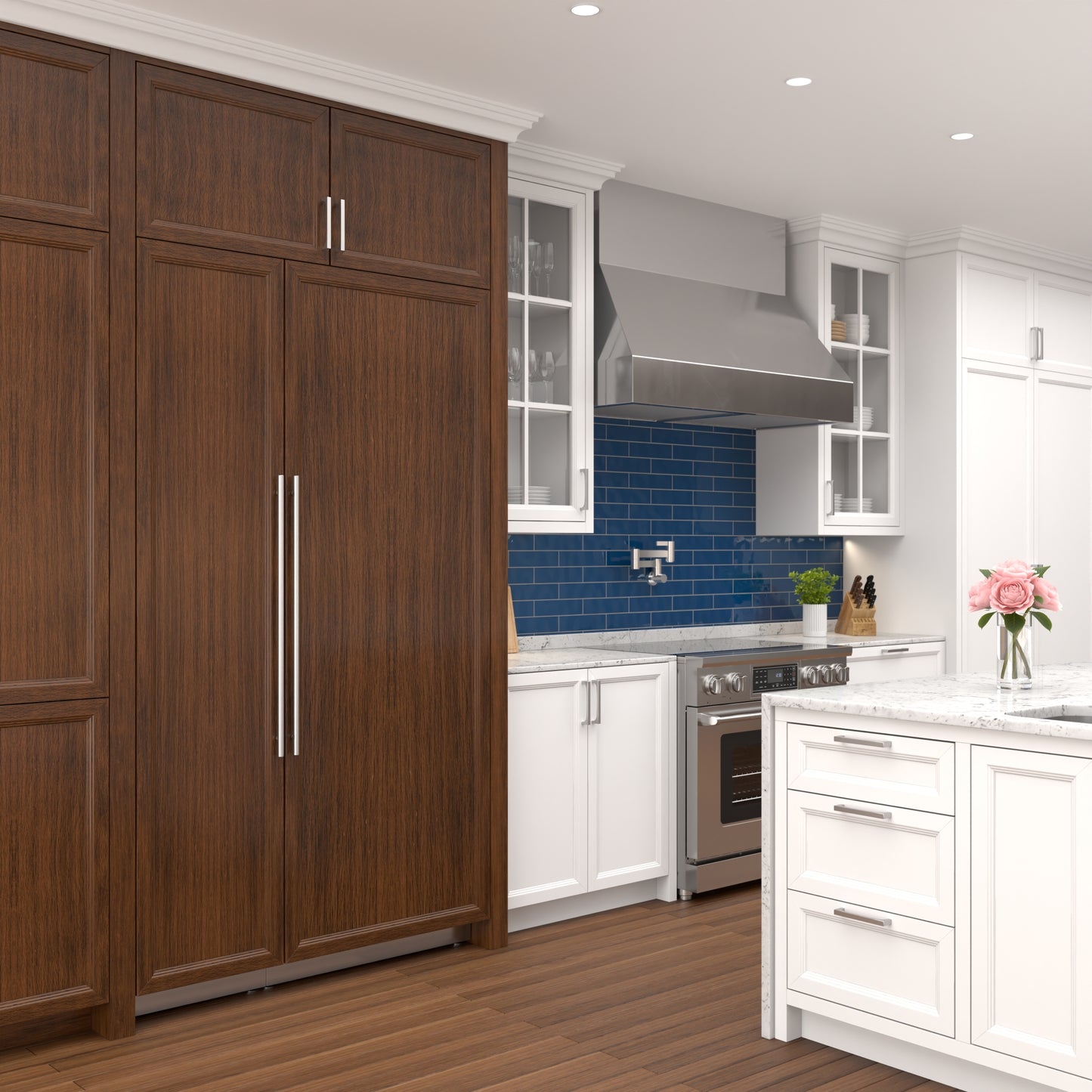 KoolMore Reserve Panel Ready Column 30 in. Refrigerator and 18 in. Freezer Combo with Ice and Water Dispenser (KM-PRC-R30F18)