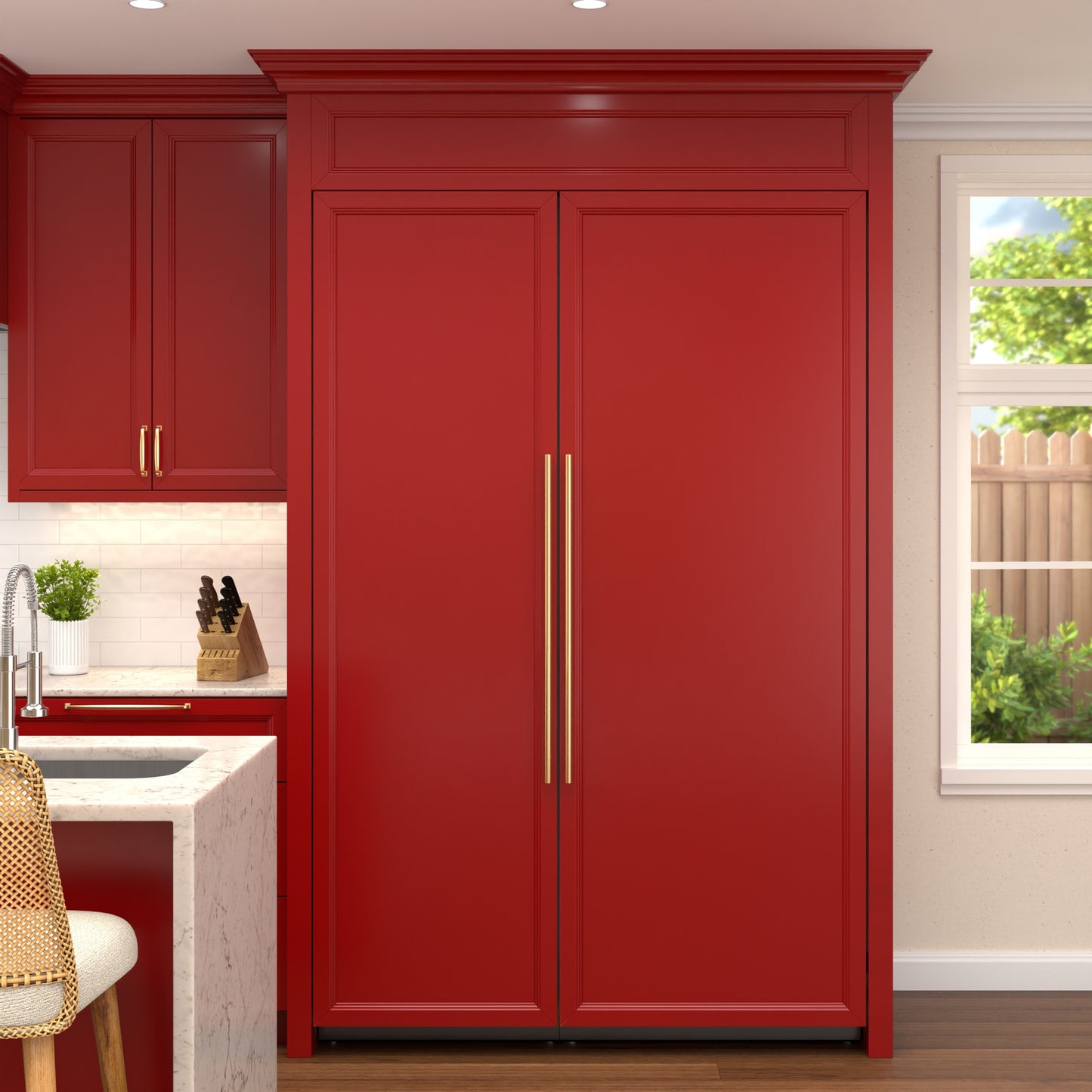 KoolMore Reserve Panel Ready Column 30 in. Refrigerator and 24 in. Freezer Combo with Water and Ice Dispenser (KM-PRC-R30F24)