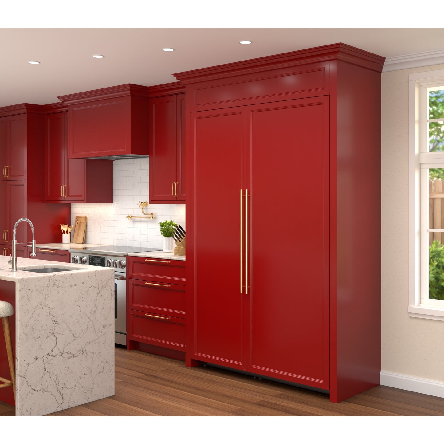 KoolMore Reserve Panel Ready Column 30 in. Refrigerator and 24 in. Freezer Combo with Water and Ice Dispenser (KM-PRC-R30F24)