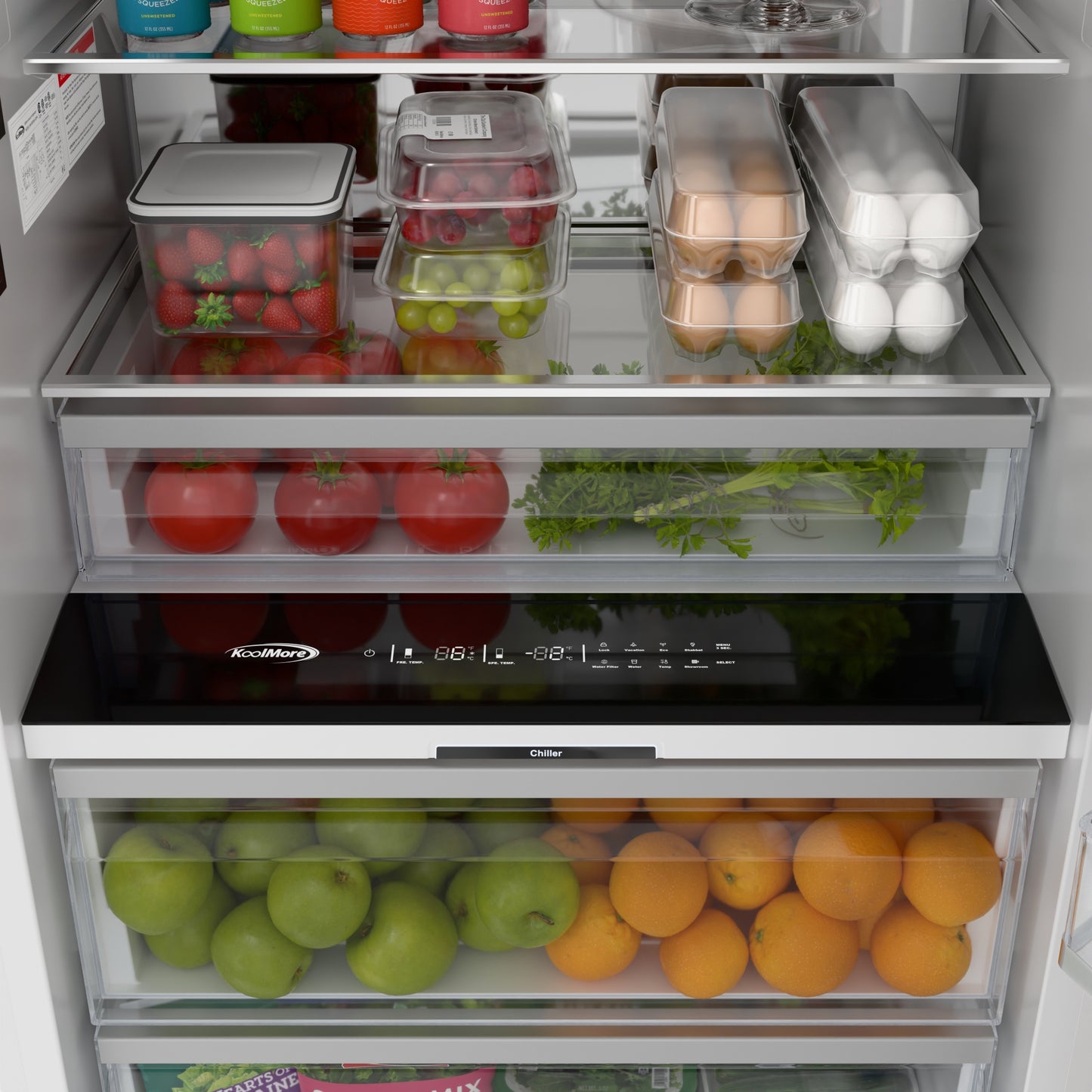 KoolMore Reserve Panel Ready Column 30 in. Refrigerator and 24 in. Freezer Combo with Water and Ice Dispenser (KM-PRC-R30F24)