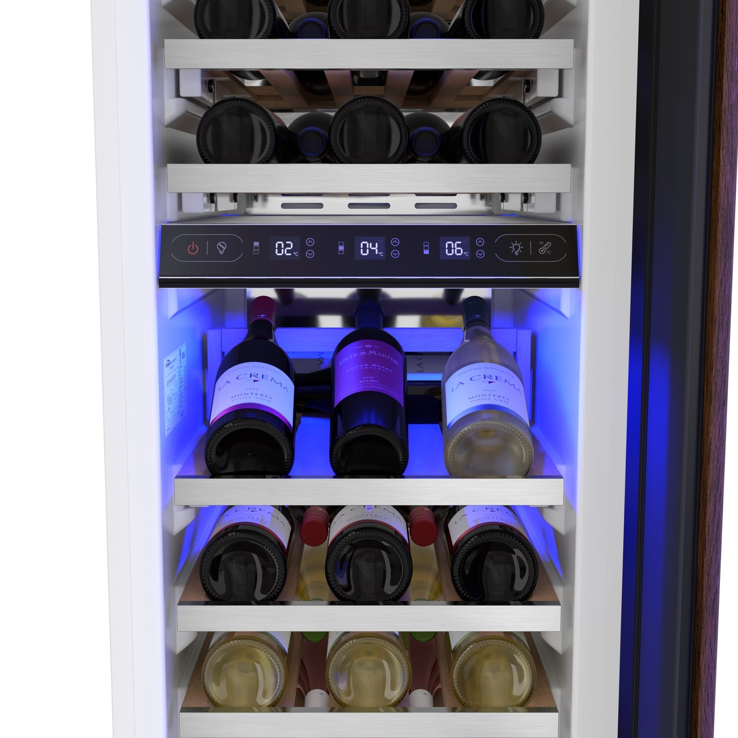 KoolMore Reserve Panel Ready Column 24 in. Refrigerator, 18 in. Wine Cooler and 24 in. Freezer Combo with Water and Ice Dispenser (KM-PRC-R24F24W)