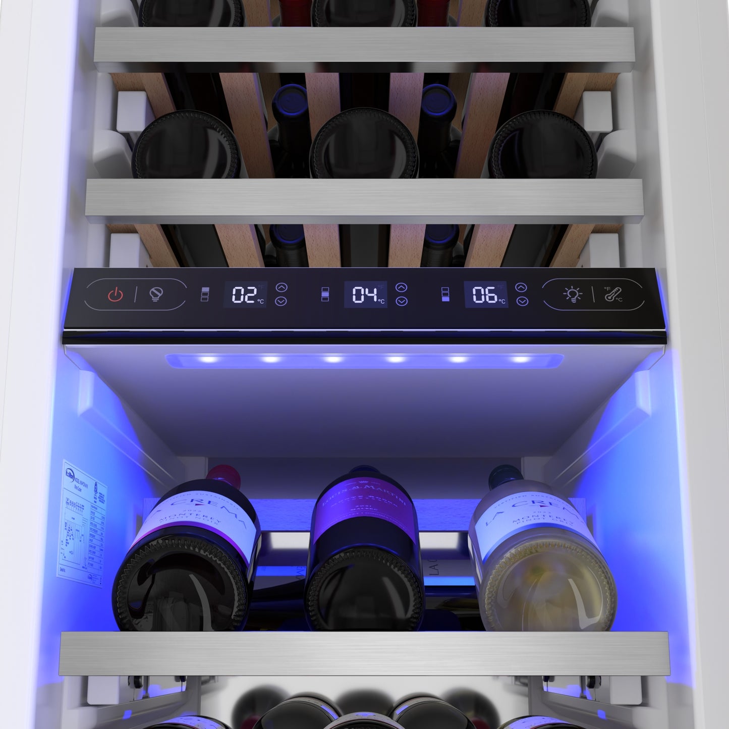 KoolMore Reserve Panel Ready Column 24 in. Refrigerator, 18 in. Wine Cooler and 24 in. Freezer Combo with Water and Ice Dispenser (KM-PRC-R24F24W)