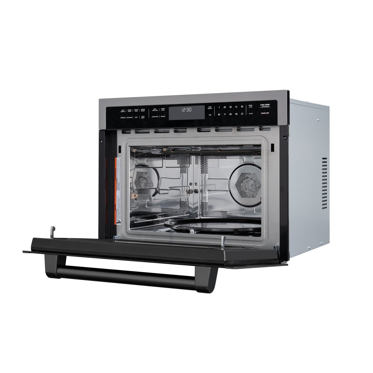 KoolMore Reserve 24 in. Stainless Steel Built-in Convection Microwave Oven with Speed and Sensor Cooking,1.6 cu. ft. in Black (KM-CWO24-BSS)