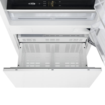 KoolMore Reserve 36 in. Panel Ready Refrigerator and Freezer with Ice maker and Water dispenser, Frost Free, 19.7 Cu. Ft. (KM-RER36-SWPR)