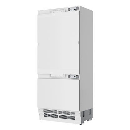 KoolMore Reserve 36 in. Panel Ready Refrigerator and Freezer with Ice maker and Water dispenser, Frost Free, 19.7 Cu. Ft. (KM-RER36-SWPR)