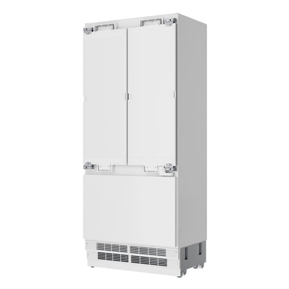 KoolMore Reserve 36 In. Panel Ready French Door Refrigerator with Ice Maker and Water Dispenser, Frost Free, 19.6 Cu. Ft. (KM-RER36-FDPR)