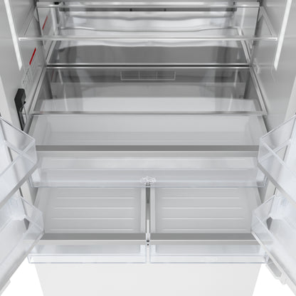 KoolMore Reserve 36 In. Panel Ready French Door Refrigerator with Ice Maker and Water Dispenser, Frost Free, 19.6 Cu. Ft. (KM-RER36-FDPR)
