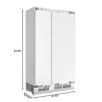 KoolMore Reserve Panel Ready Column 30 in. Refrigerator and 18 in. Freezer Combo with Ice and Water Dispenser (KM-PRC-R30F18)