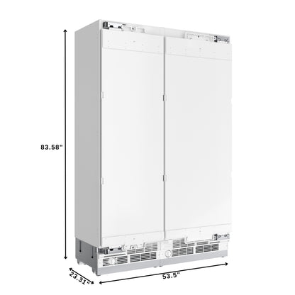 KoolMore Reserve Panel Ready Column 30 in. Refrigerator and 24 in. Freezer Combo with Water and Ice Dispenser (KM-PRC-R30F24)