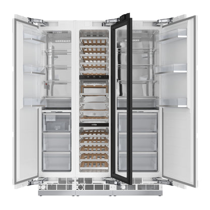 KoolMore Reserve Panel Ready Column 24 in. Refrigerator, 18 in. Wine Cooler and 18 in. Freezer Combo with Water and Ice Dispenser (KM-PRC-R24F18W)