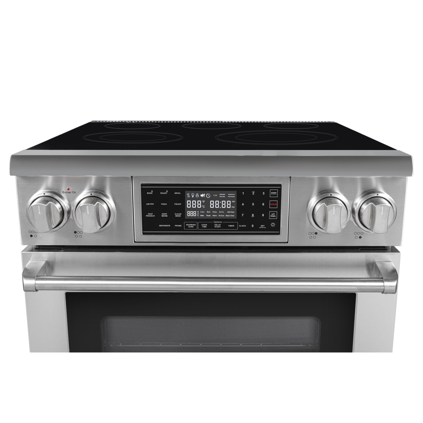 30 in. Electric Professional Range with Tilt Panel and Digital controls, Self-Cleaning, 16300W of Power, 240V in Stainless-Steel (KM-EPR-30TDP-SS)