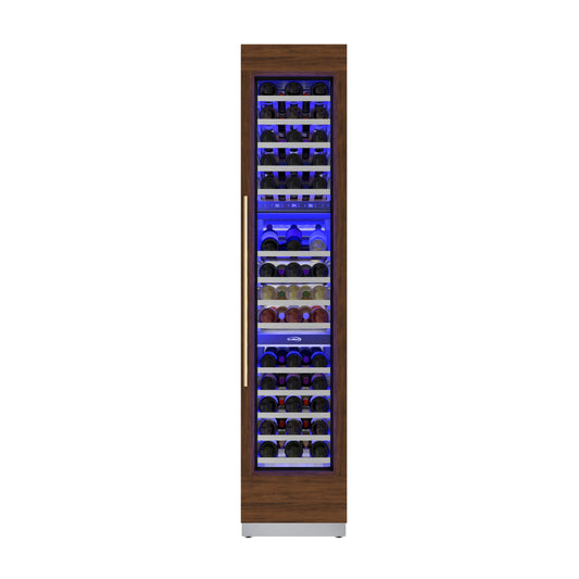 KoolMore Reserve 18 in. Panel Ready 68-Bottle Column Wine Cooler Refrigerator (KM-PRC-W18)