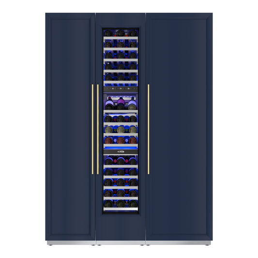 KoolMore Reserve Panel Ready Column 24 in. Refrigerator, 18 in. Wine Cooler and 18 in. Freezer Combo with Water and Ice Dispenser (KM-PRC-R24F18W)