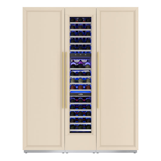 KoolMore Reserve Panel Ready Column 24 in. Refrigerator, 18 in. Wine Cooler and 24 in. Freezer Combo with Water and Ice Dispenser (KM-PRC-R24F24W)