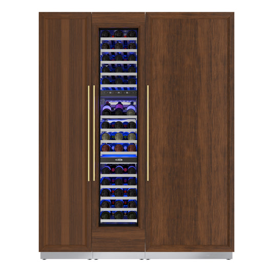 KoolMore Reserve Panel Ready Column 30 in. Refrigerator, 18 in. Wine Cooler and 18 in. Freezer Combo with Water and Ice Dispenser (KM-PRC-R30F18W)