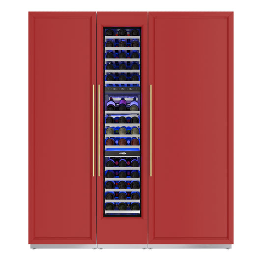KoolMore Reserve Panel Ready Column 30 in. Refrigerator, 18 in. Wine Cooler and 24 in. Freezer Combo with Water and Ice Dispenser (KM-PRC-R30F24W)